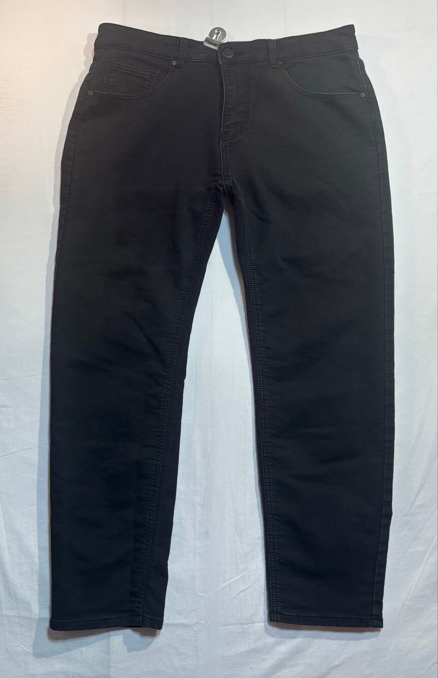 Vintage Genes Black Slim Fit Jeans Men’s 36x30 Black Stretch Denim Pants VGUC